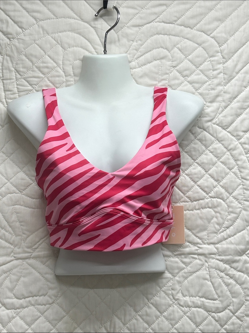 Women's Pink Zebra Print Tank Top